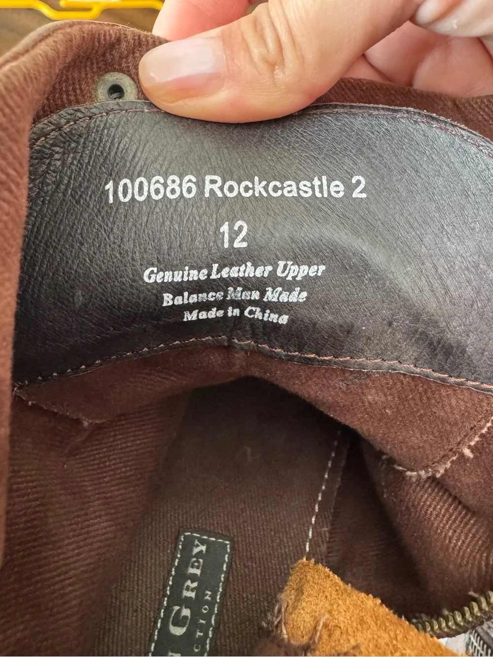 Aston Grey Rockcastle 2 Brown Leather Combat Moto Boots Size 12